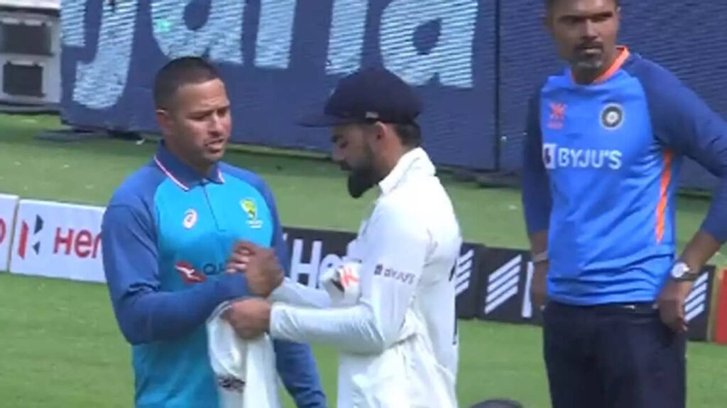 WATCH: Kohli presents memorabilia to Aussie players