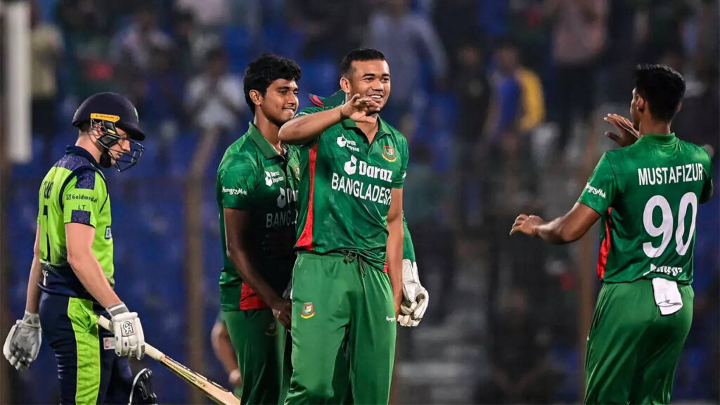 1st T20I: Taskin helps Bangladesh beat Ireland in rain-curtailed match