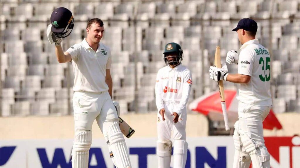 Debutant Tucker only second Irishman to hit Test century