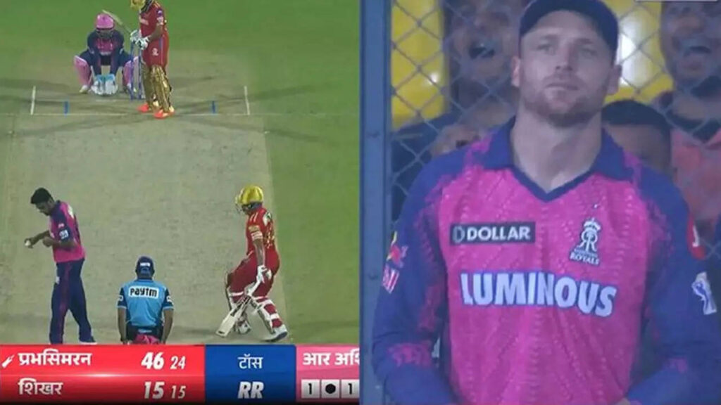 ‘Cheeky’ cameraman shows Buttler after Ashwin warns Dhawan of mankading