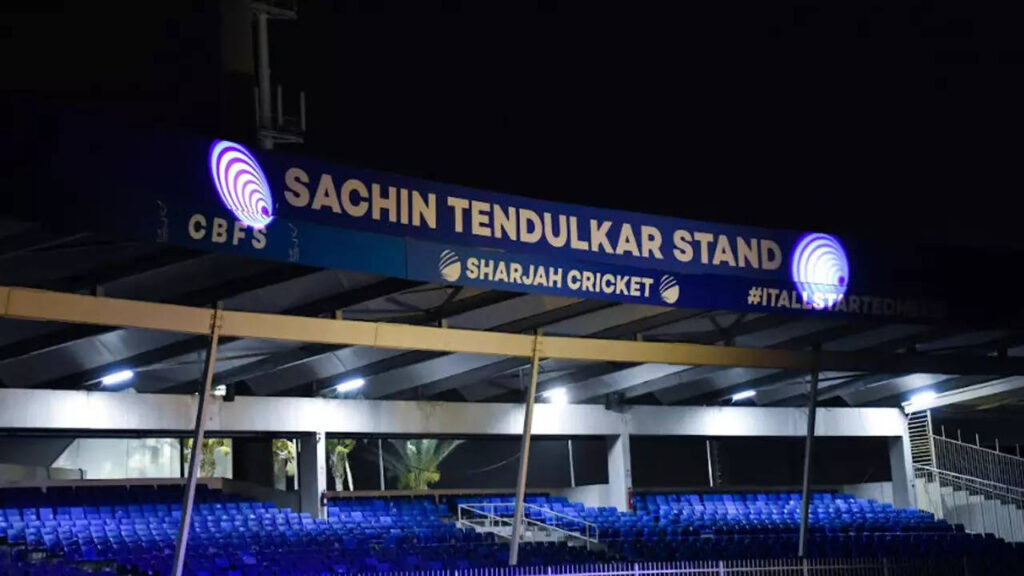 West stand at the Sharjah stadium named after Sachin