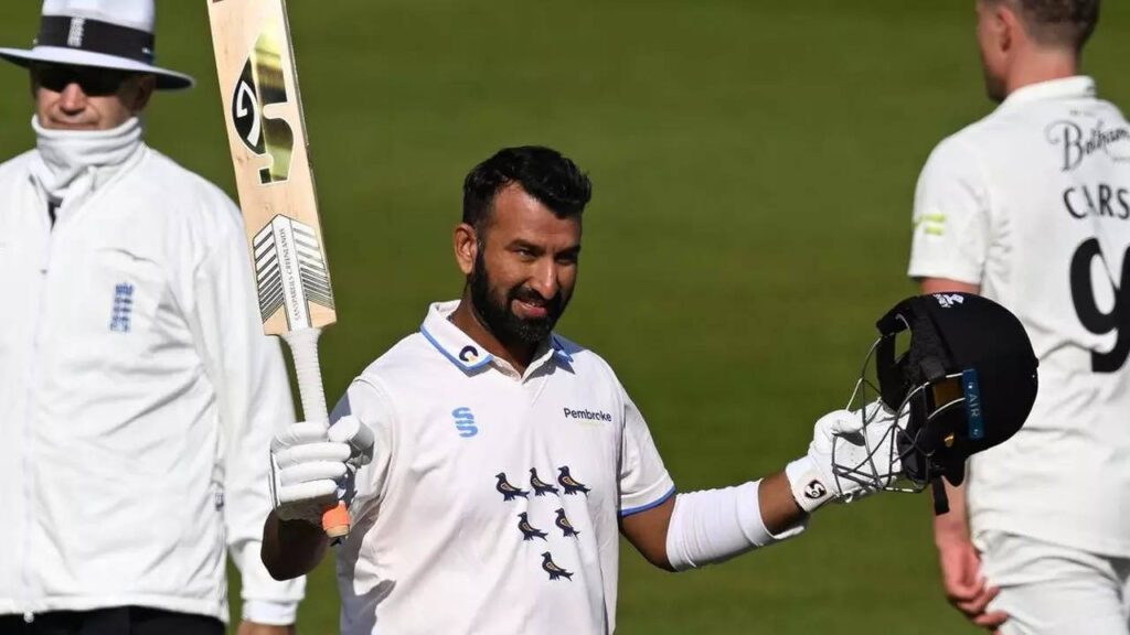 Pujara brings up third ton for Sussex in four matches of County season