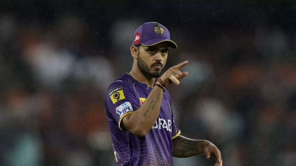 KKR captain Nitish Rana fined Rs 12 lakh