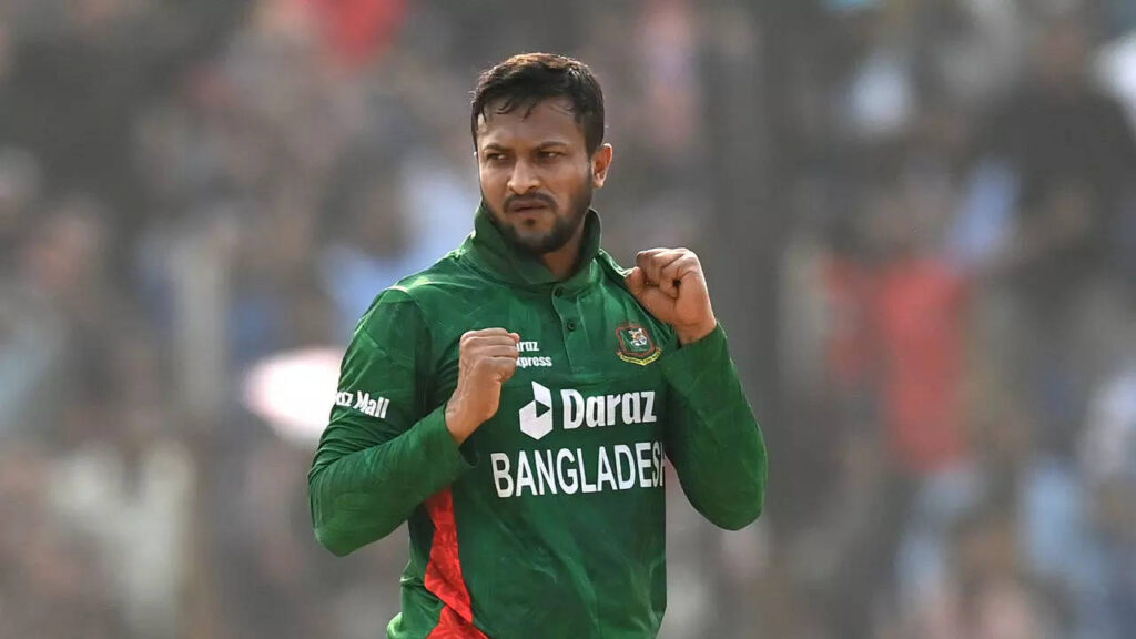 Bangladesh's Shakib ruled out for six weeks after a finger injury