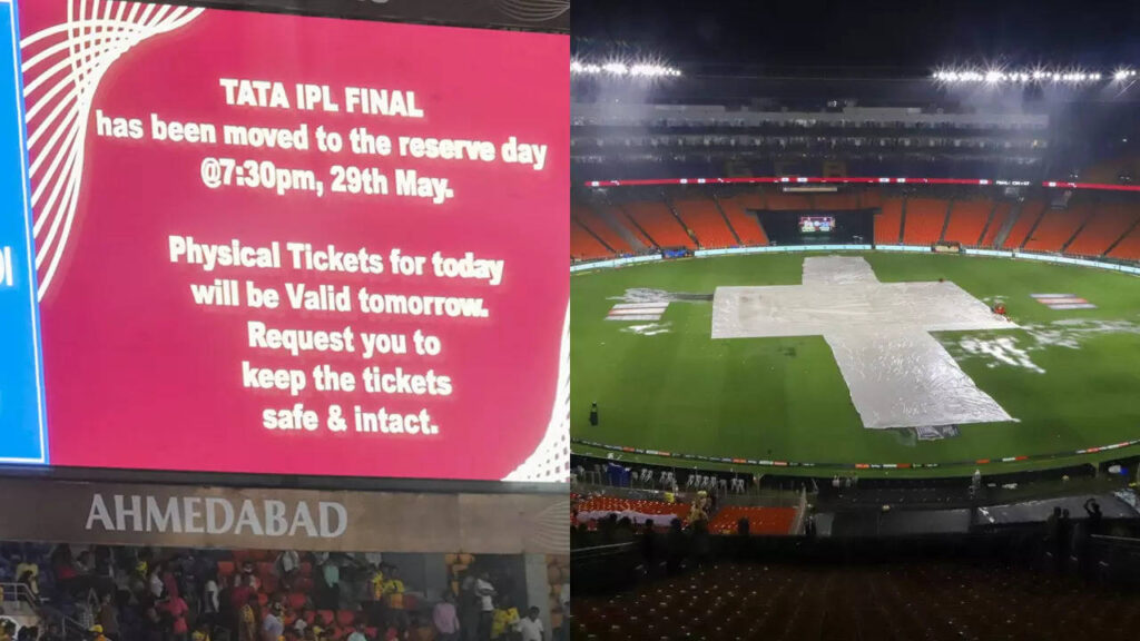 IPL 2023 Final: Relentless rain moves final between CSK and GT to reserve day