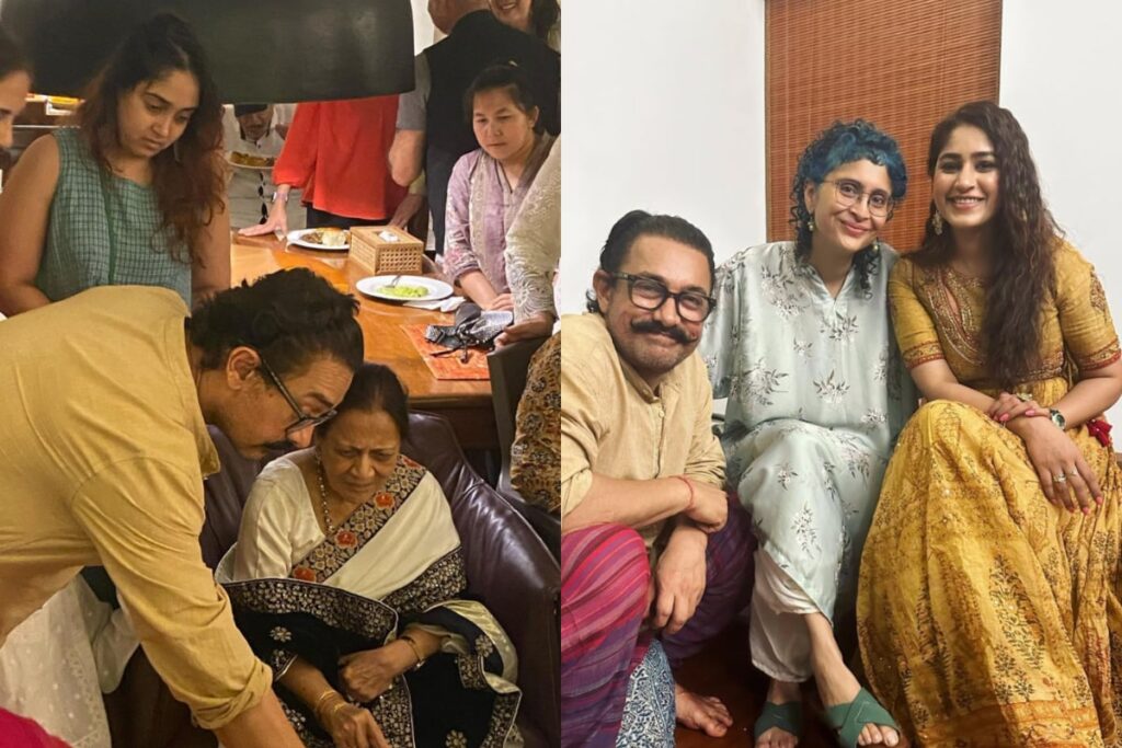 Aamir Khan Celebrates Mom's 89th Birthday, Ex-Wife Kiran Rao And Daughter Ira Khan Join