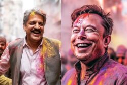 'Anand Mahindra, Elon Musk': AI Shows Billionaires Celebrating Holi in Vrindavan
