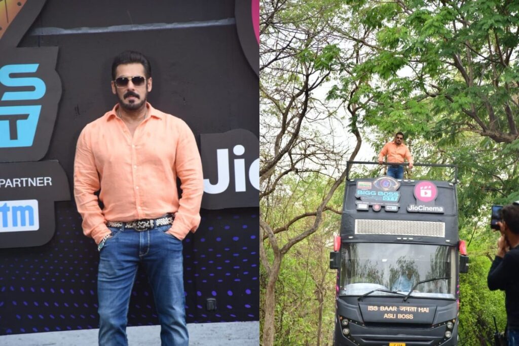 Bigg Boss OTT 2: Salman Khan Kicks Off Series In Mumbai, Looks Dapper in Orange | Photos