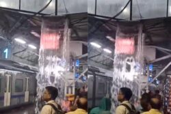 Viral Video Shows Rainwater Leaking From Roof At Mumbai’s Byculla Station