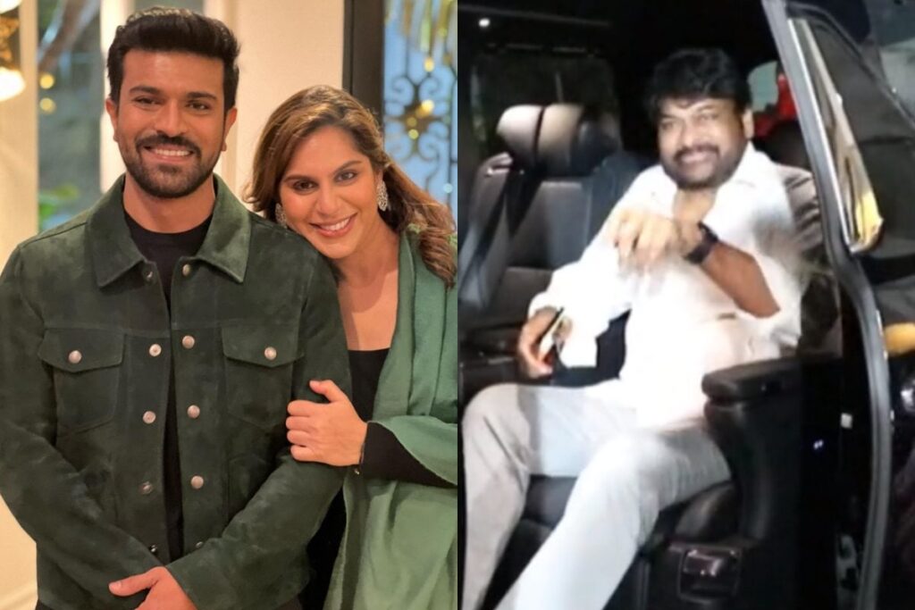 Ram Charan Welcomes Daughter: Chiranjeevi Visits Upasana, Granddaughter in Hospital, Video Goes Viral