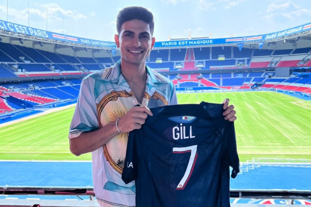 WATCH: Shubman Gill Visits Parc des Princes as PSG Gift Him Number 7 Jersey