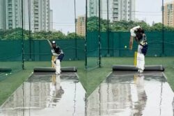 WATCH: Mayank Agarwal Bats on Wet Surface Despite Heavy Rain Ahead of Duleep Trophy