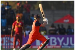 WATCH: Logan van Beek's Sensational Power-hitting and Bowling in Super Over to Stun West Indies