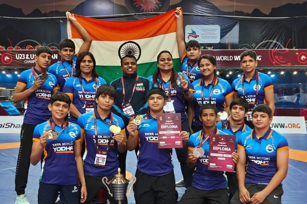 U-17 Asian Wrestling Championships: Indian Women Claim Team Title in Bishkek