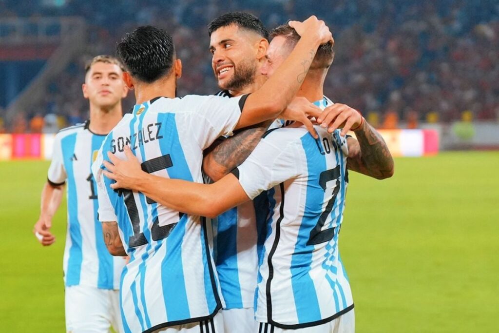 Argentina Down Indonesia Without Lionel Messi as Leandro Paredes and Cristian Romero Net in Jakarta Friendly