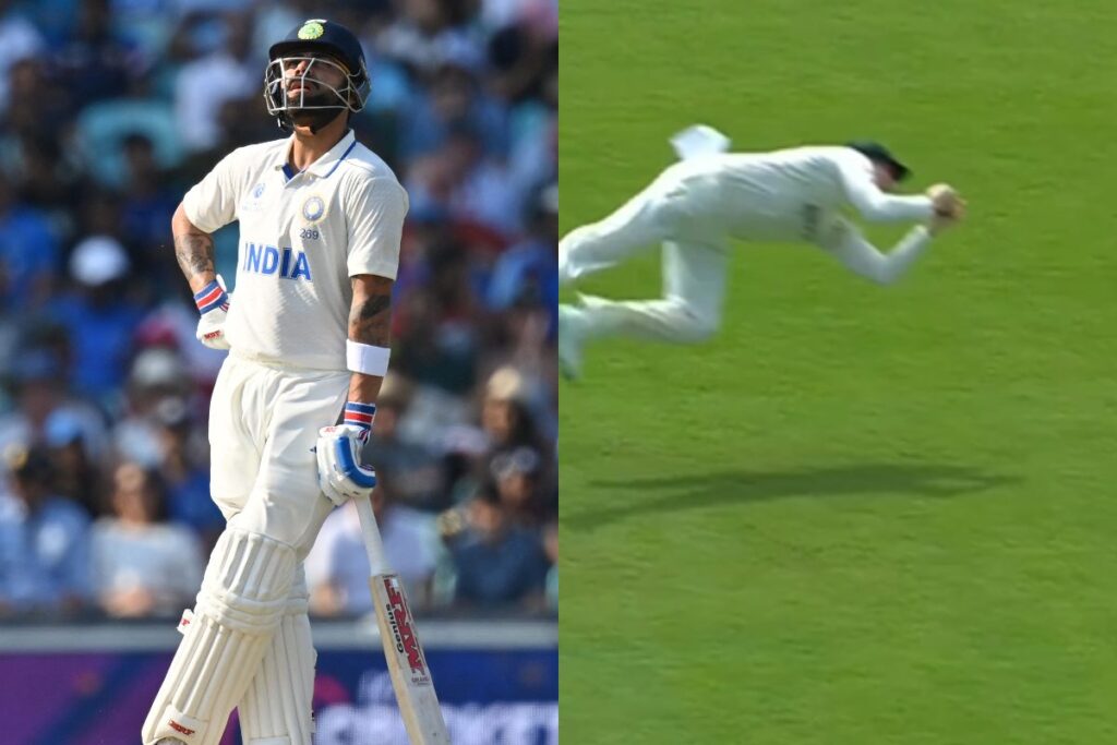Virat Kohli Dismissed on 49 After Steve Smith Takes 'Absolute Blinder' on Day 5 of WTC Final | WATCH