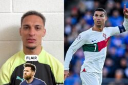 Manchester United's Antony Snubs Cristiano Ronaldo, Includes Lionel Messi in His 'Perfect' Player Pick