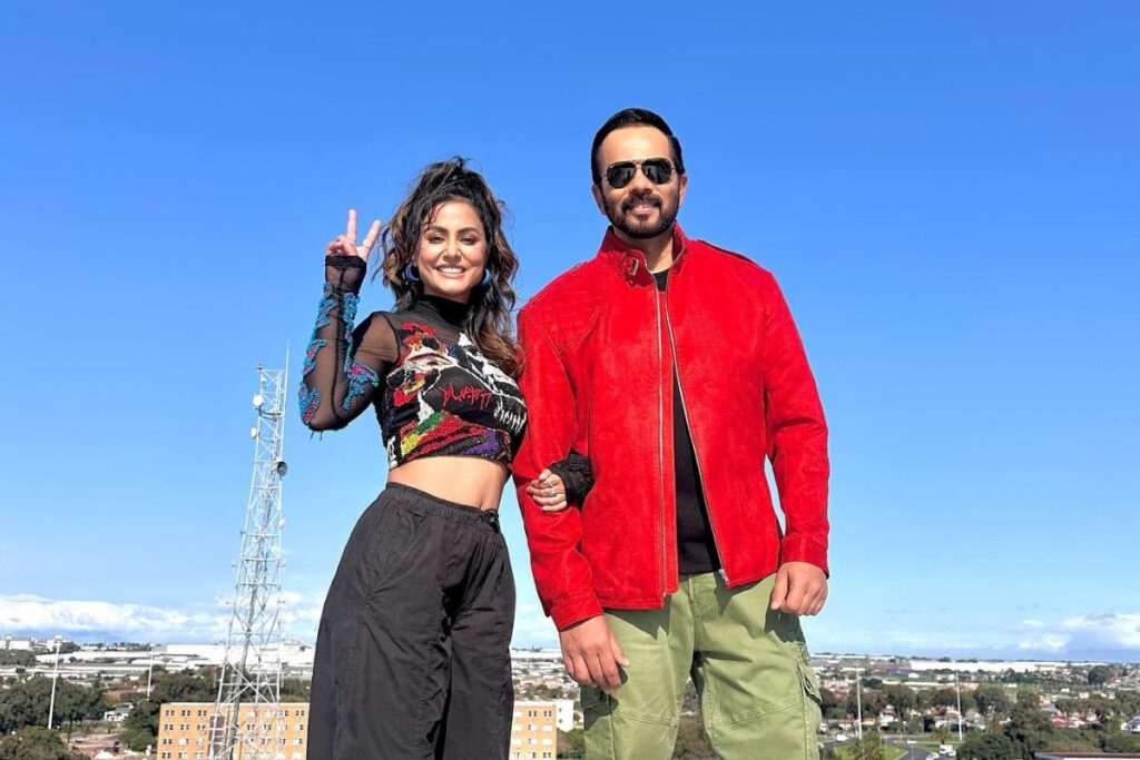 Hina Khan Poses With Host Rohit Shetty, Calls Khatron Ke Khiladi 13 ‘Life-Changing Show’