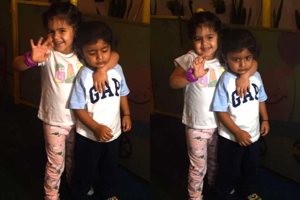 Kapil Sharma's Daughter Anayra Pulls Brother Trishaan Close As They Pose For Paps, Video Goes Viral