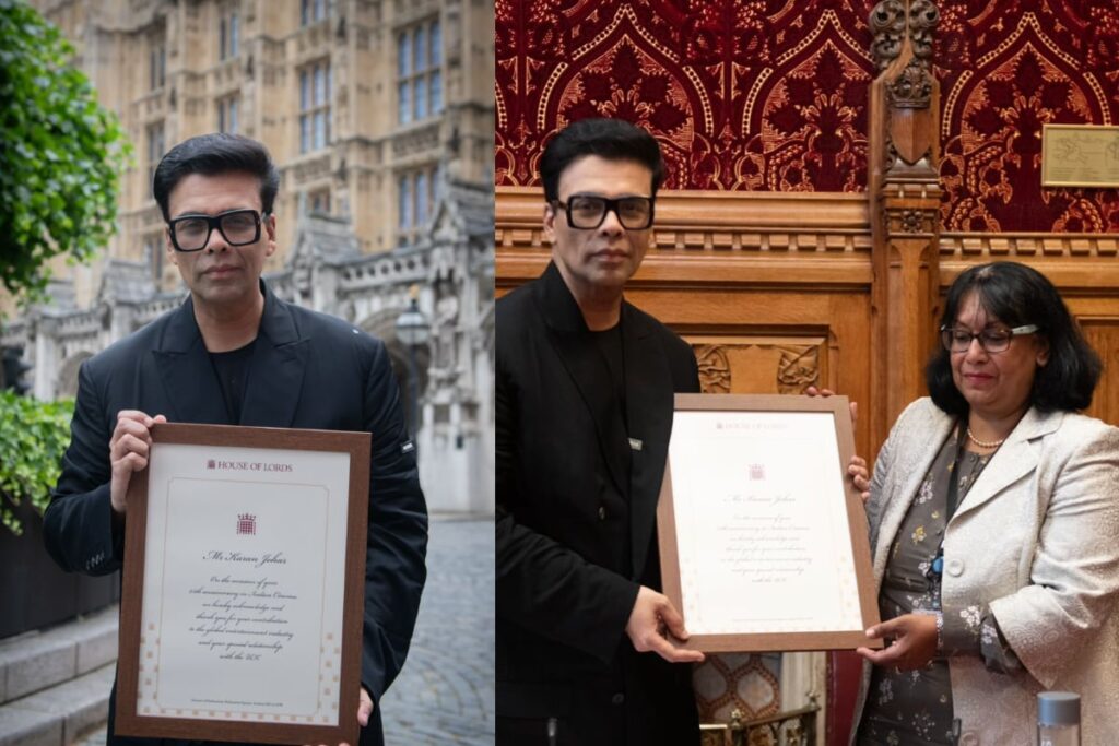 Karan Johar Honoured At British Parliament For His Contribution To Cinema; Photos Go Viral