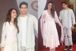 Kiara Advani, Sidharth Malhotra Hold Hands, Twin In White For SatyaPrem Ki Katha Screening; Photos