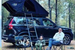 Gul Panag Enjoys Adventurous Camping Trip with Son Nihaal in Mahindra Scorpio N