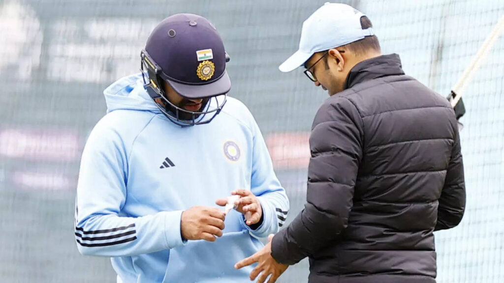 Injury scare for India as Rohit hit on left thumb during net session