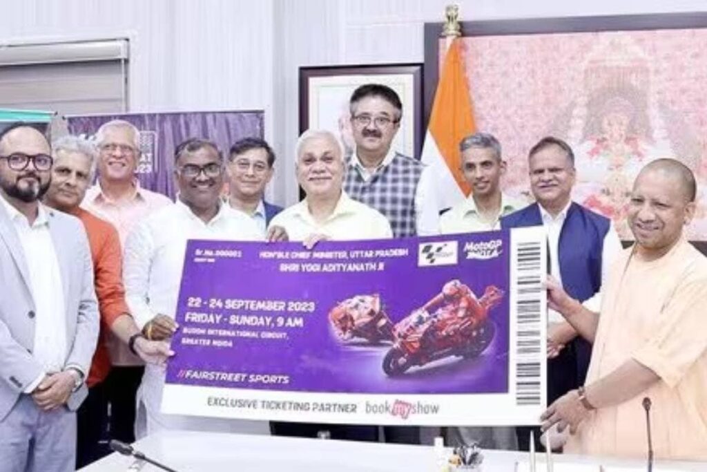 First MotoGP Bharat Ticket Inaugurated by UP CM Yogi Aditynath, Details Here