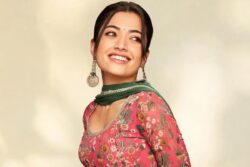 Rashmika Mandanna Looks Adorable in Pink Floral Suit, Check Out The Pics Here