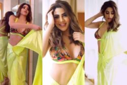 Sexy! Nikki Tamboli Raises The Heat In Sizzling Saree And Plunging Bralette, Hot Video Goes Viral; Watch