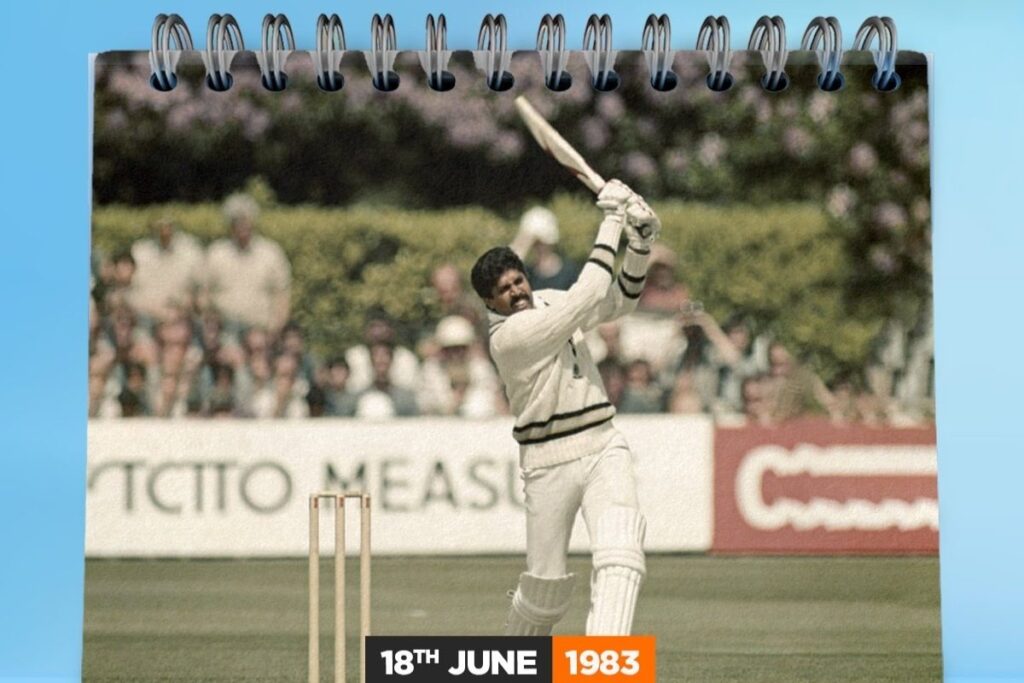 On This Day in 1983: Kapil Dev Slammed Historic 175 Not Out Against Zimbabwe in '83 World Cup