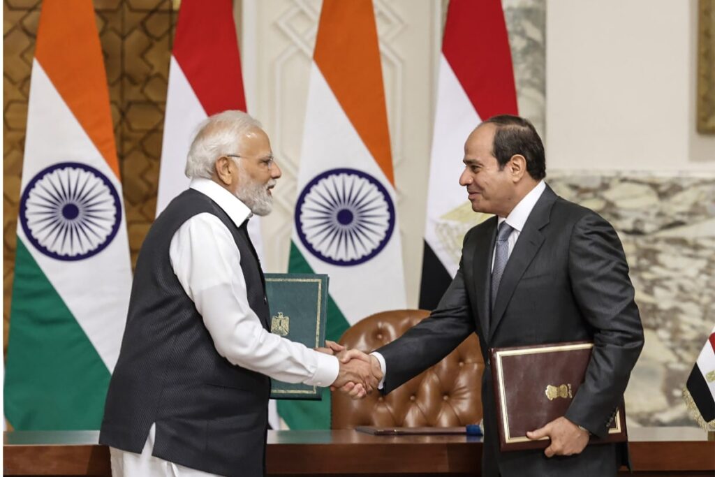 PM Modi Meets Egyptian President El-Sisi; Discusses Trade, Investment, Defence Partnership