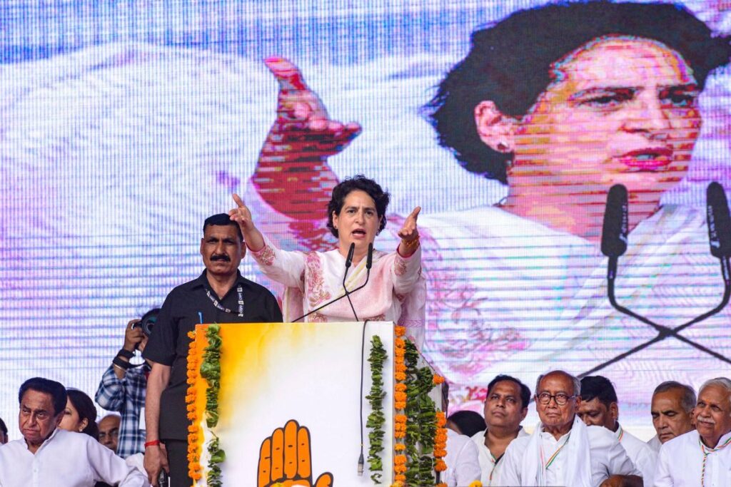 Priyanka Gandhi Targets BJP Govt in MP, Kickstarts Congress Poll Campaign With Huge Rally