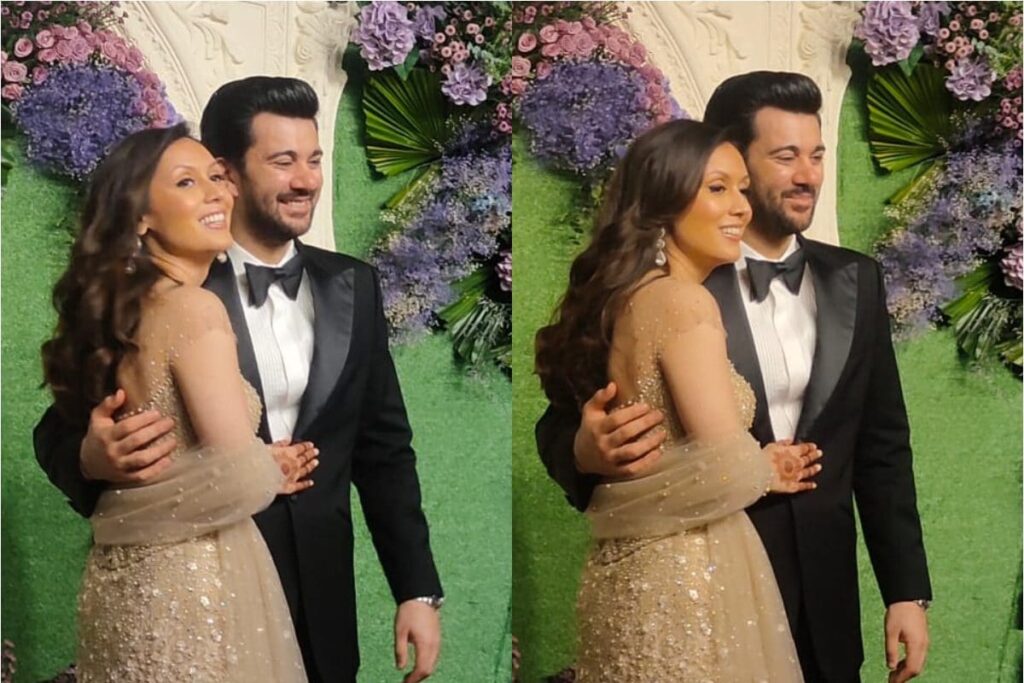 Karan Deol Holds Wife Drisha Close As They Make First Appearance As 'Mr and Mrs'
