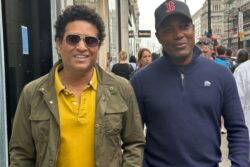 Sachin Tendulkar 'Bumps' into 'Keen Golfer' Brian Lara on Streets of London - SEE PICS
