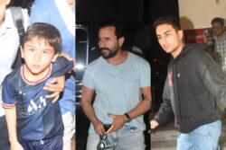 Adipurush: Saif Ali Khan FINALLY Steps Out To Watch Film, Ibrahim and Taimur Join; Watch