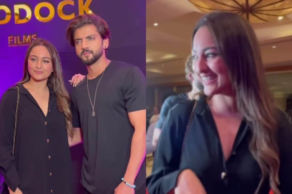 Sonakshi Sinha Poses With Boyfriend Zaheer Iqbal, Blushes As Paps Ask 'Shaadi Kab Hai'; Watch