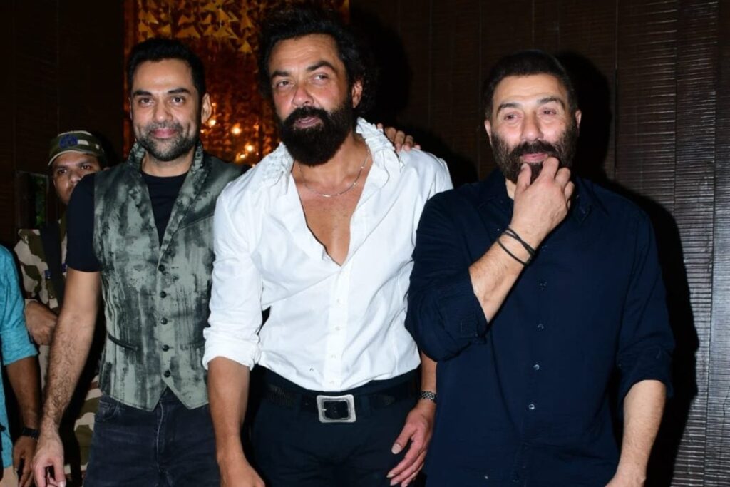 Sunny Deol, Bobby Deol And Abhay Deol Pose Arm-In-Arm At Karan Deol's Roka, See Video