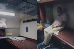 Avantika Express: Viral Video Shows Rainwater Leaking From AC Vents in Two-Tier Coach