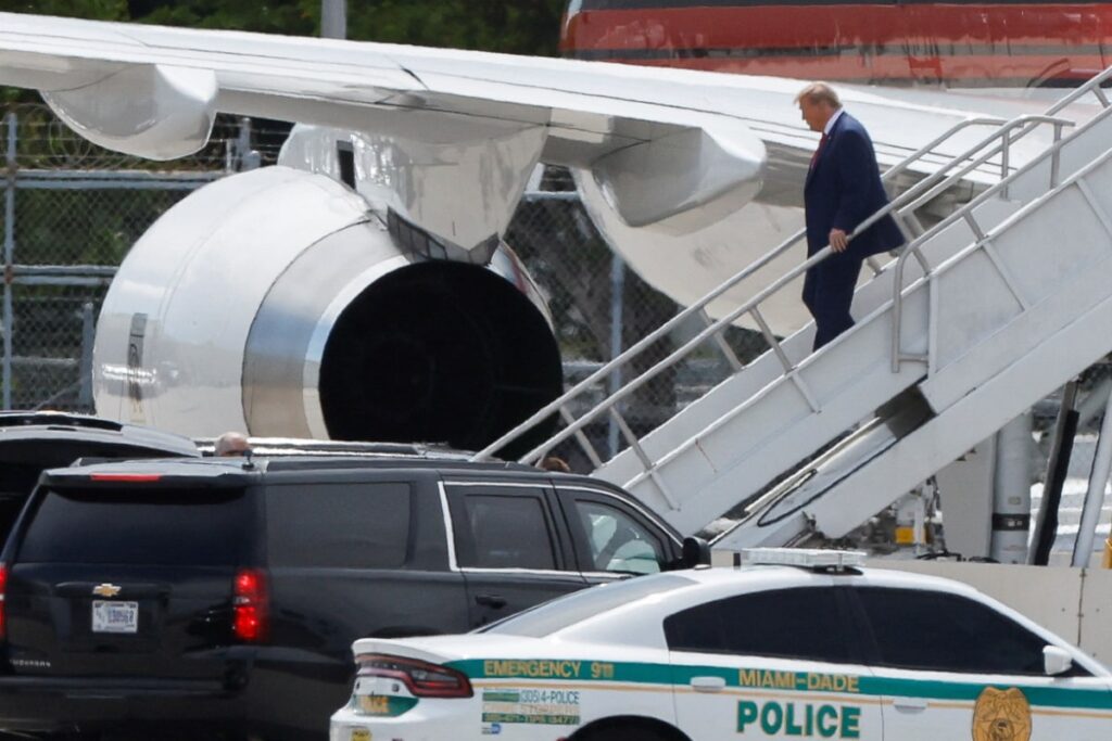 Donald Trump Arrives in Florida to Face Charges in Classified Documents Case