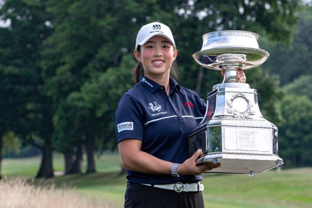 Chinese Golfer Yin Ruoning Triumphs at Women's PGA Championship for Major Title