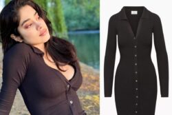 Janhvi Kapoor's Black Dress From Aritzia Is Just For Rs 9,800; You Can Ace This Too!
