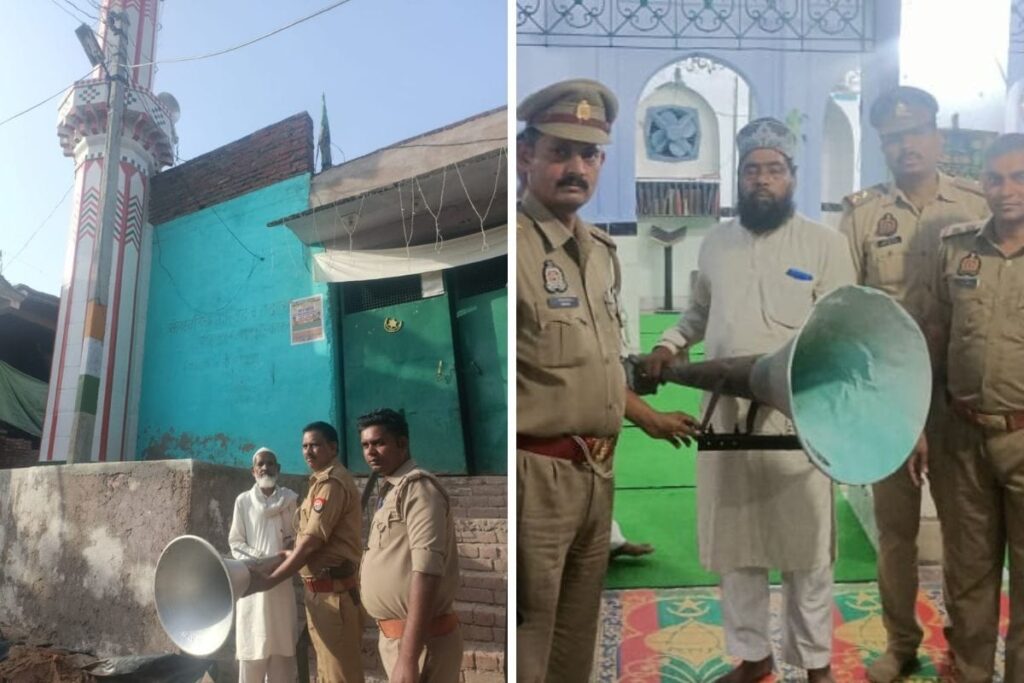 UP’s Sound Check Again: Police Restart Removing Illegal Loudspeakers from Religious Places