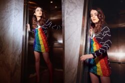 Radhika Madan Celebrates Pride Month In Shimmery Rainbow Patterned Rs. 64.5 K Dress, See Photos