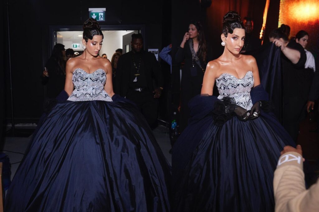 Nora Fatehi Shines Bright In Manish Malhotra's Majestic Creation