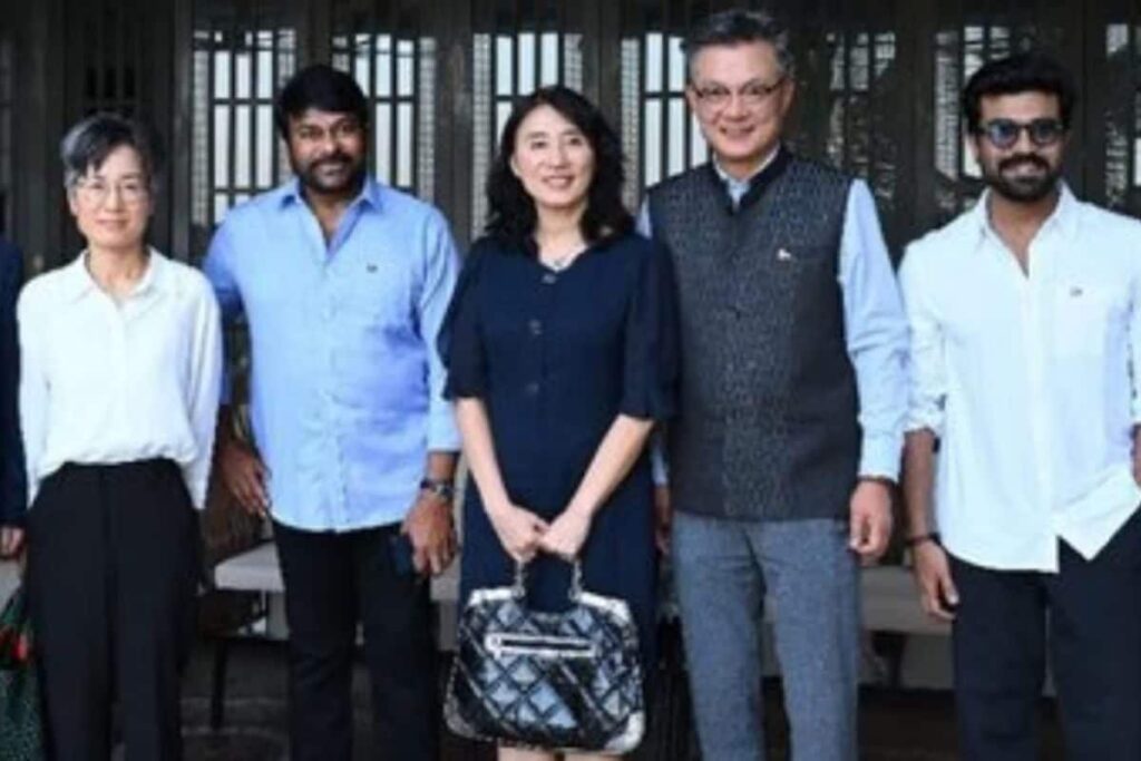 Ram Charan, Chiranjeevi Host South Korean Ambassador Chang Jae-bok At Hyderabad Home