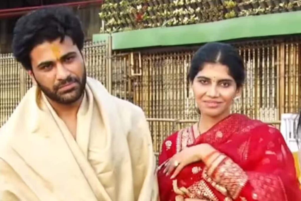 Newlyweds Sharwanand And Rakshitha Reddy Visit Lord Venkateswara Temple, Watch Video