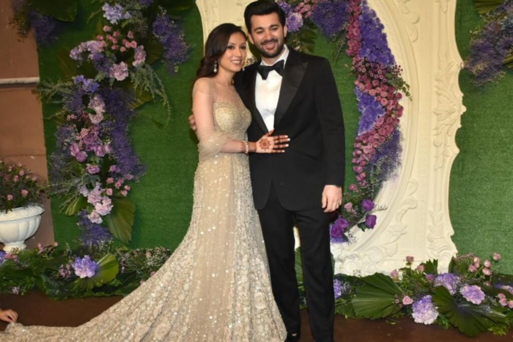 Karan Deol And Drisha Acharya Make A Fashionable Statement At Their Reception, Watch Video