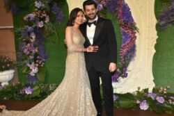 Karan Deol And Drisha Acharya Make A Fashionable Statement At Their Reception, Watch Video