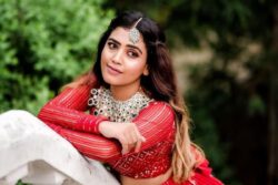 Kannada Actress Sara Annaiah Looks Ravishing In A Red Lehenga; Check Out Her Pics